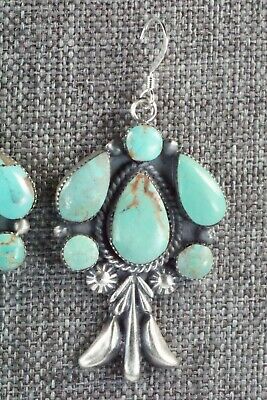 Turquoise & Sterling Silver Earrings - Bobby Platero