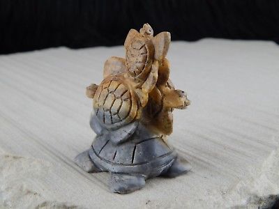 Turtles Zuni Fetish Carving - Ron Laahty - High Lonesome Trading