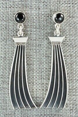 Onyx & Sterling Silver Earrings - James Bahe