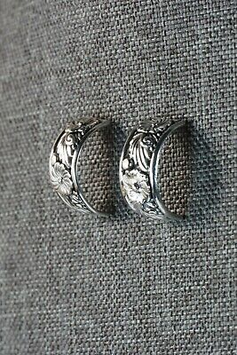 Navajo Sterling Silver Earrings - Tom Dinetso