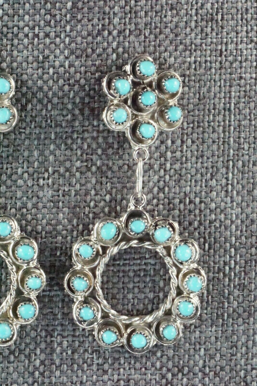 Turquoise & Sterling Silver Earrings - Waylon Johnson