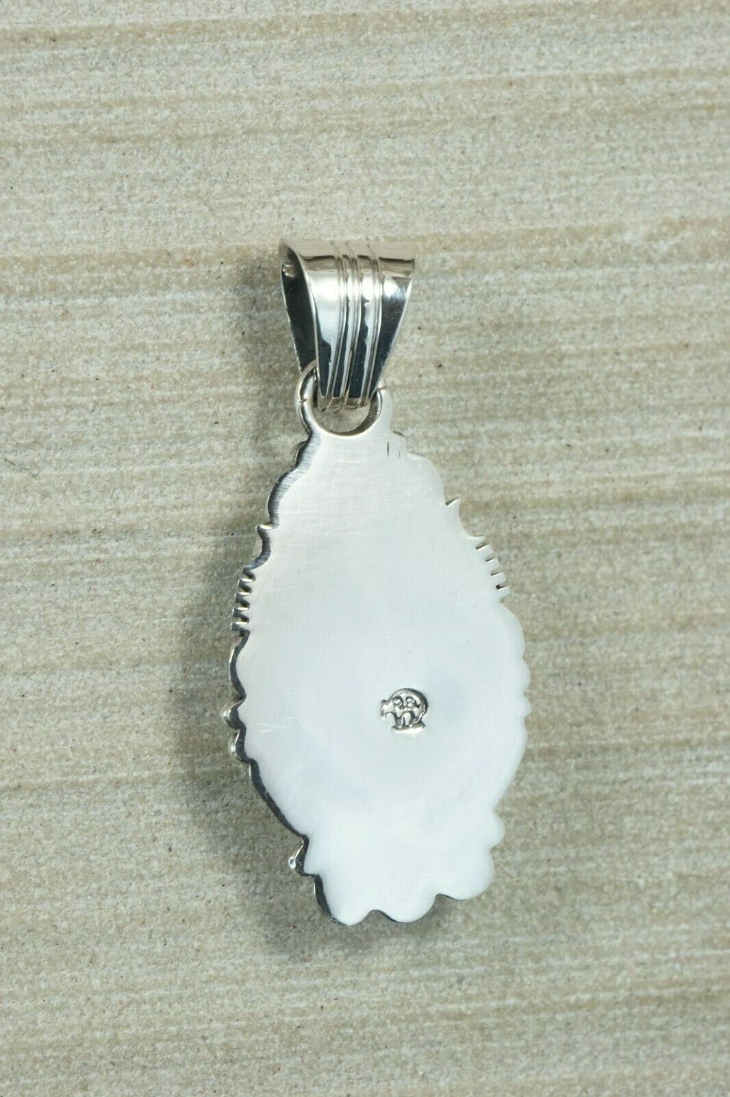 Navajo Turquoise and Sterling Silver Pendant - Bobby Platero