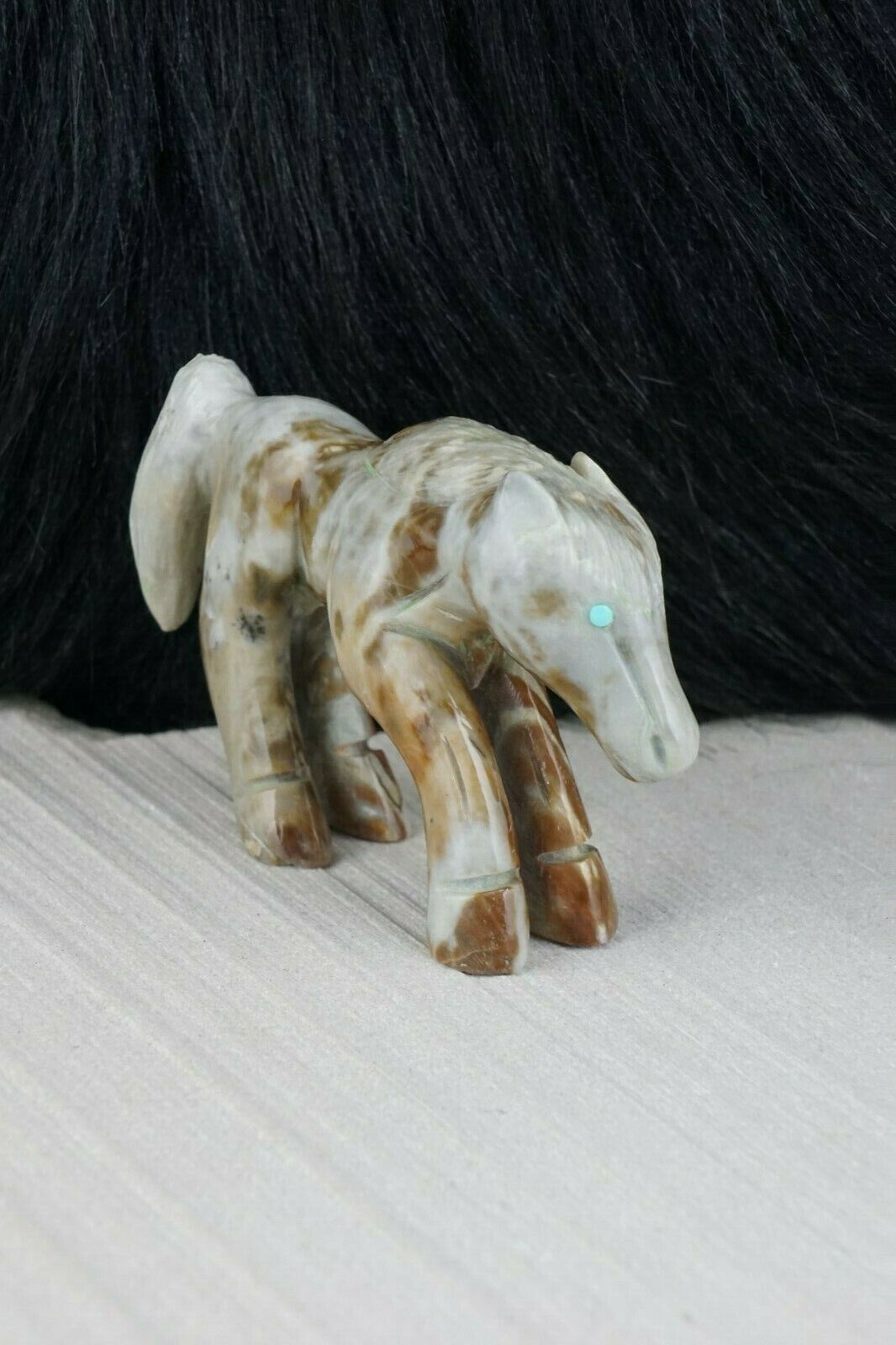 Horse Zuni Fetish Carving - Jonas Hastito - High Lonesome Trading