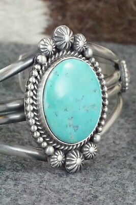 Turquoise and Sterling Silver Bracelet - Michael Calladitto