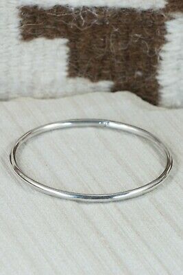 Navajo Sterling Silver Bangle Cuff - Elaine Tahe