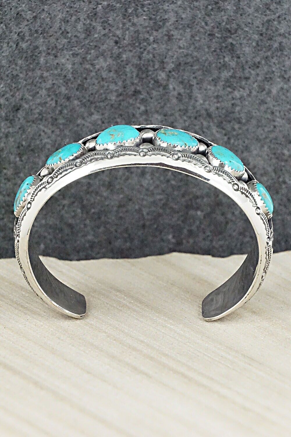 Turquoise & Sterling Silver Bracelet - Wilbert Muskett Sr.