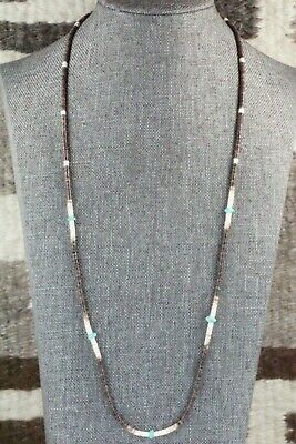 Shell, Turquoise & Sterling Silver Necklace - Ramona Bird