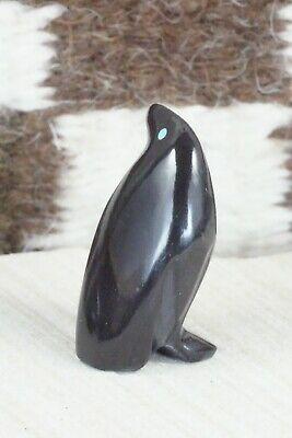Penguin Zuni Fetish Carving - Calvert Bowannie - High Lonesome Trading