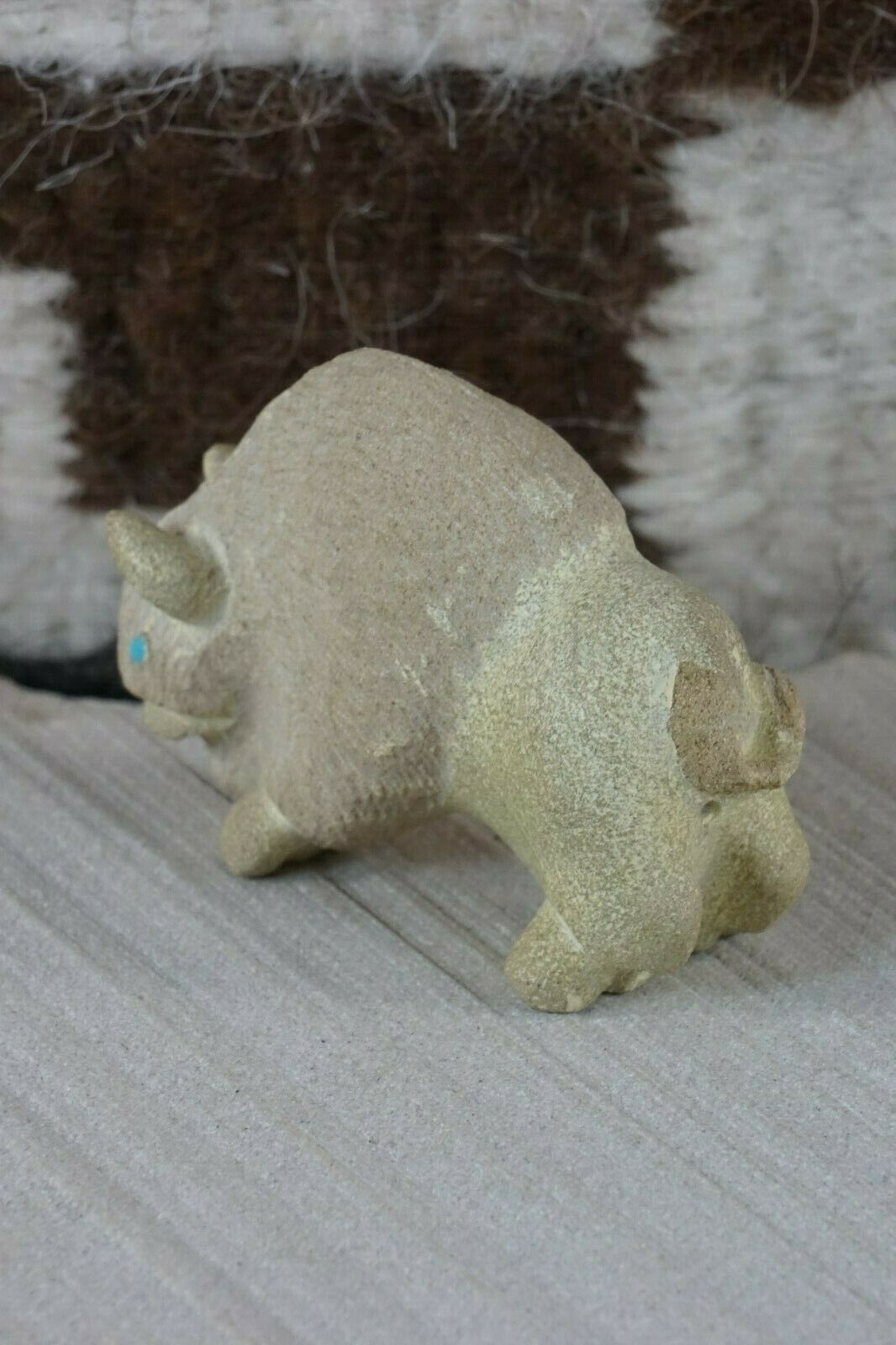 Buffalo Zuni Fetish Carving - Vince Chavez - High Lonesome Trading
