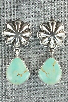 Turquoise & Sterling Silver Earrings - Lyle Piaso