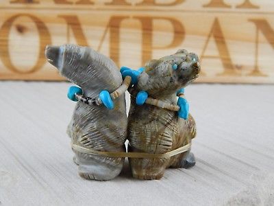 Bear Zuni Fetish Carving - Paulette Quam - High Lonesome Trading