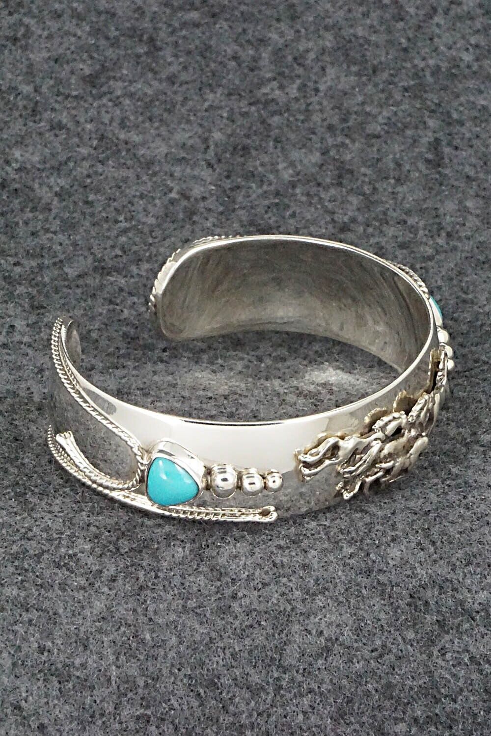 Turquoise & Sterling Silver Bracelet - Bobby Platero