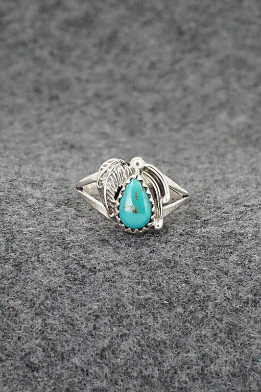 Turquoise & Sterling Silver Ring - Letricia Largo - Size 5.5