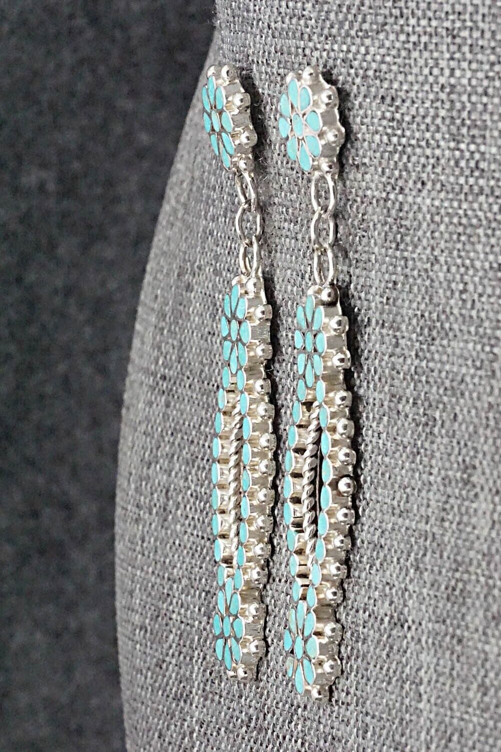 Turquoise & Sterling Silver Earrings - Michelle Peina