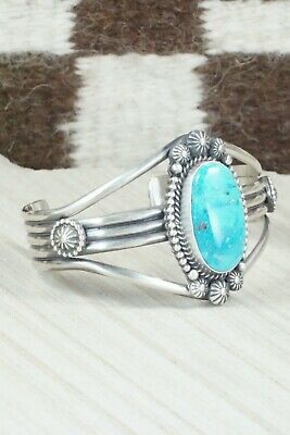 Turquoise & Sterling Silver Bracelet - Michael Calladitto
