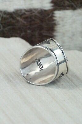 Turquoise & Sterling Silver Ring - Derrick Gordon - Size 9.75
