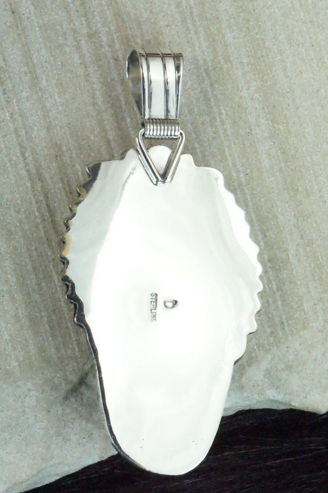 Turquoise & Sterling Silver Pendant - Davey Morgan - High Lonesome Trading