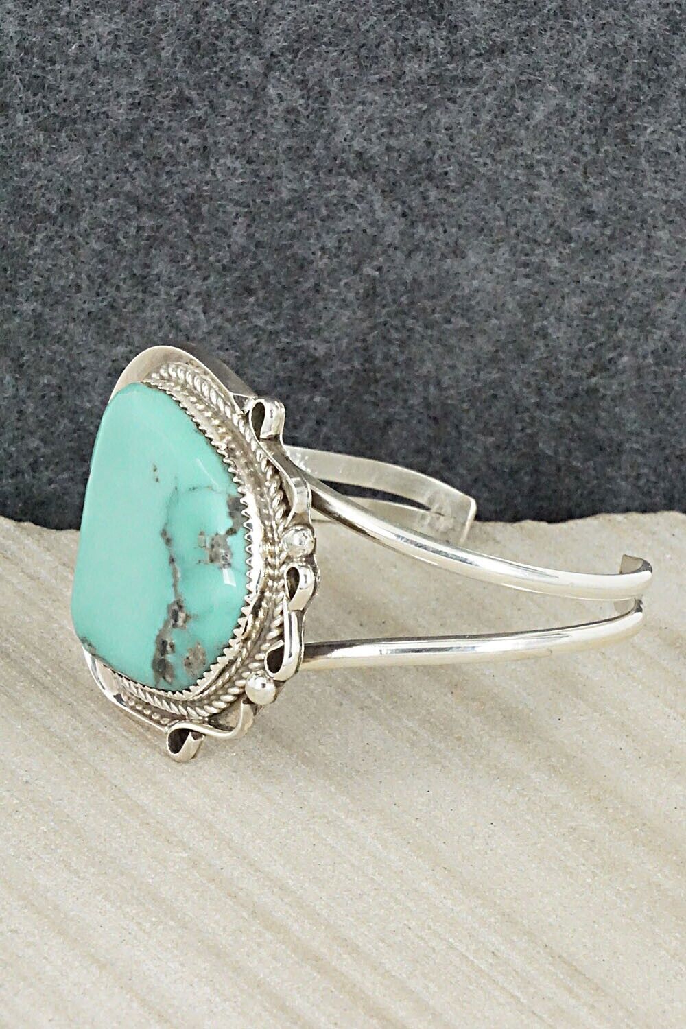 Turquoise & Sterling Silver Bracelet - Donavan Nez