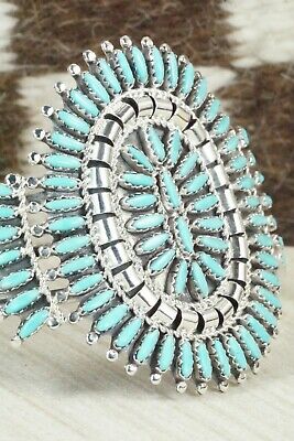 Zuni Turquoise & Sterling Silver Bracelet - Nathaniel Nez