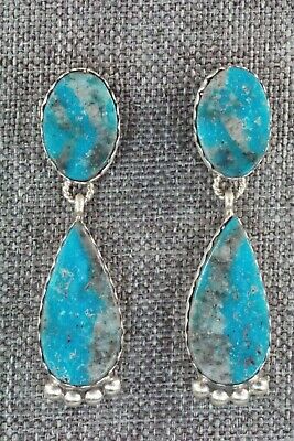 Turquoise and Sterling Silver Earrings - Selina Warner