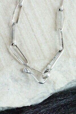 Onyx, Sterling Silver Feather & Chain Necklace - Ben Begay - High Lonesome Trading