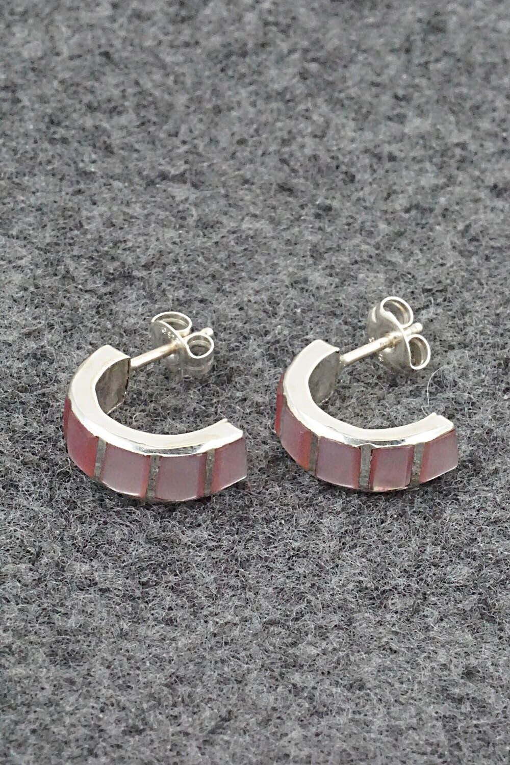 Mother of Pearl & Sterling Silver Earrings - Glennetta Luna