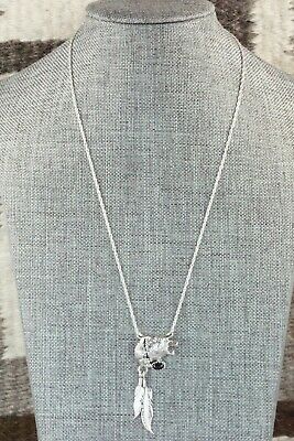 Onyx & Sterling Silver Necklace - Genevieve Francisco
