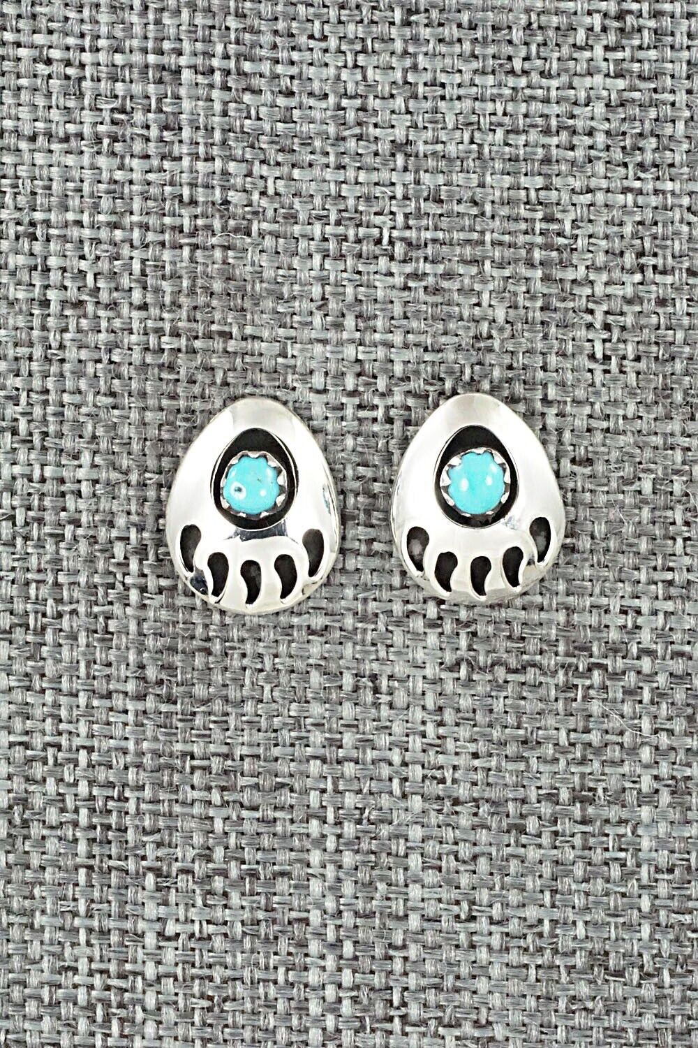 Turquoise & Sterling Silver Earrings - Gaynell Parker