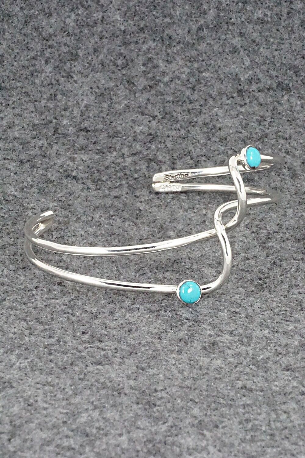 Turquoise & Sterling Silver Bracelet - Yolanda Skeets