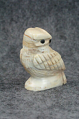 Owl Zuni Fetish Carving - Edison Bobelu