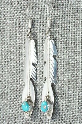Turquoise & Sterling Silver Earrings - Johnny Johnson