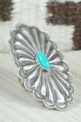 Turquoise & Sterling Silver Ring - Rita Lee - Size 8.25