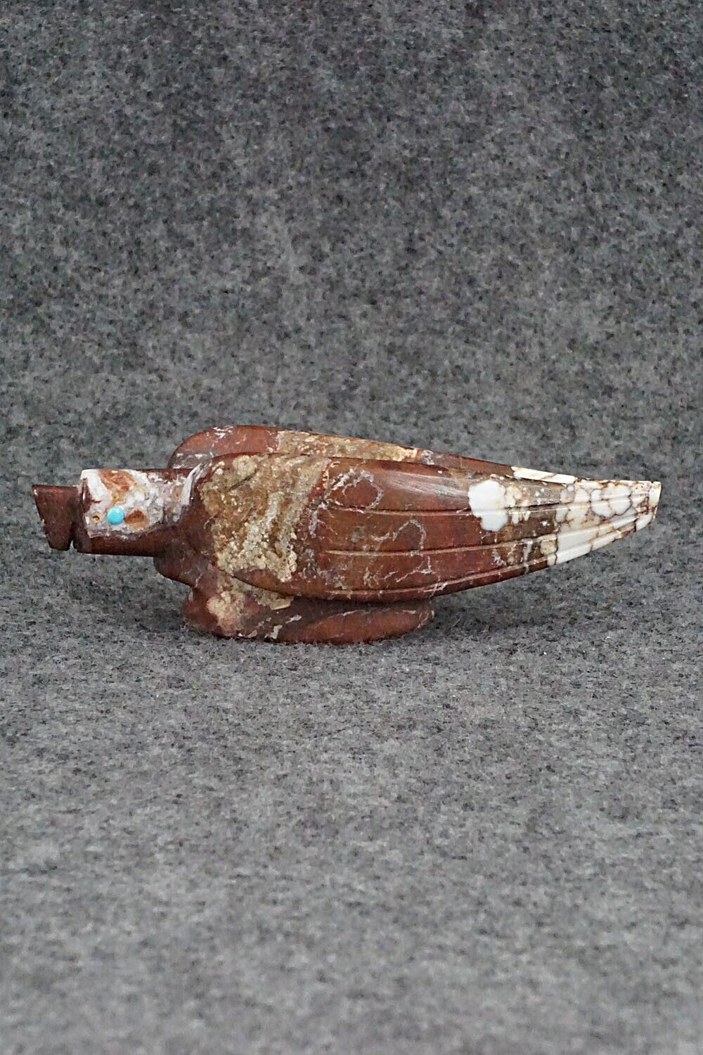 Eagle Zuni Fetish Carving - Ronnie Lunasee