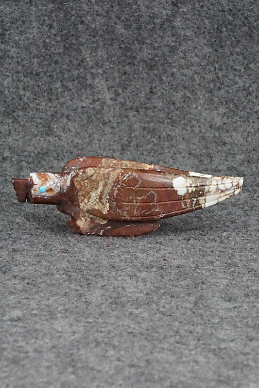 Eagle Zuni Fetish Carving - Ronnie Lunasee