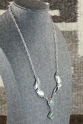 Turquoise & Sterling Silver Necklace - Sarah Yazzie