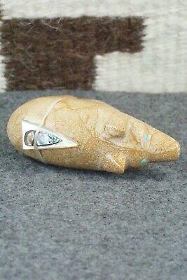 Bear Zuni Fetish Carving - Delvin Leekya - High Lonesome Trading