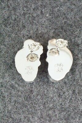 Turquoise & Sterling Silver Earrings - Etta Larry
