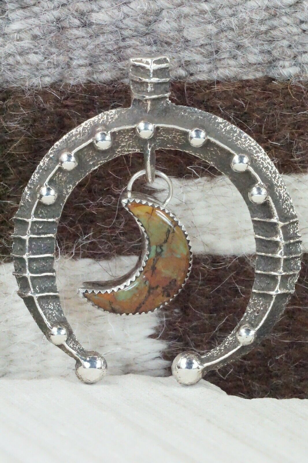 Turquoise and Sterling Silver Pendant - Delbert Arviso