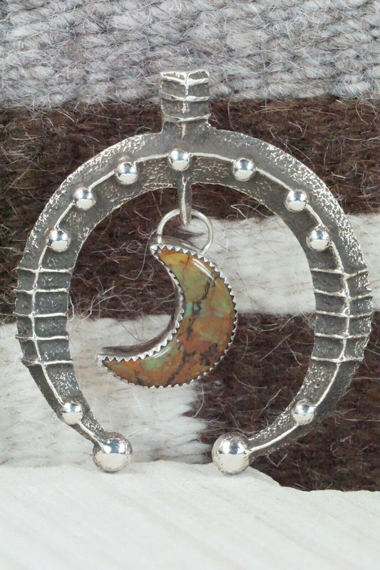 Turquoise and Sterling Silver Pendant - Delbert Arviso