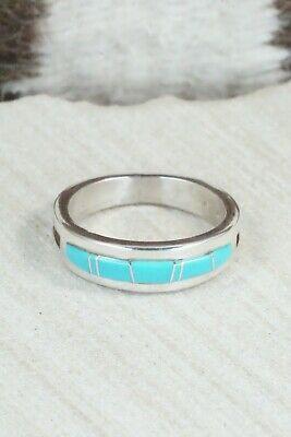 Turquoise & Sterling Silver Ring - Wilbert Muskett - Size 11 - High Lonesome Trading