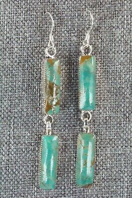 Turquoise & Sterling Silver Earrings - Irvin Tsosie