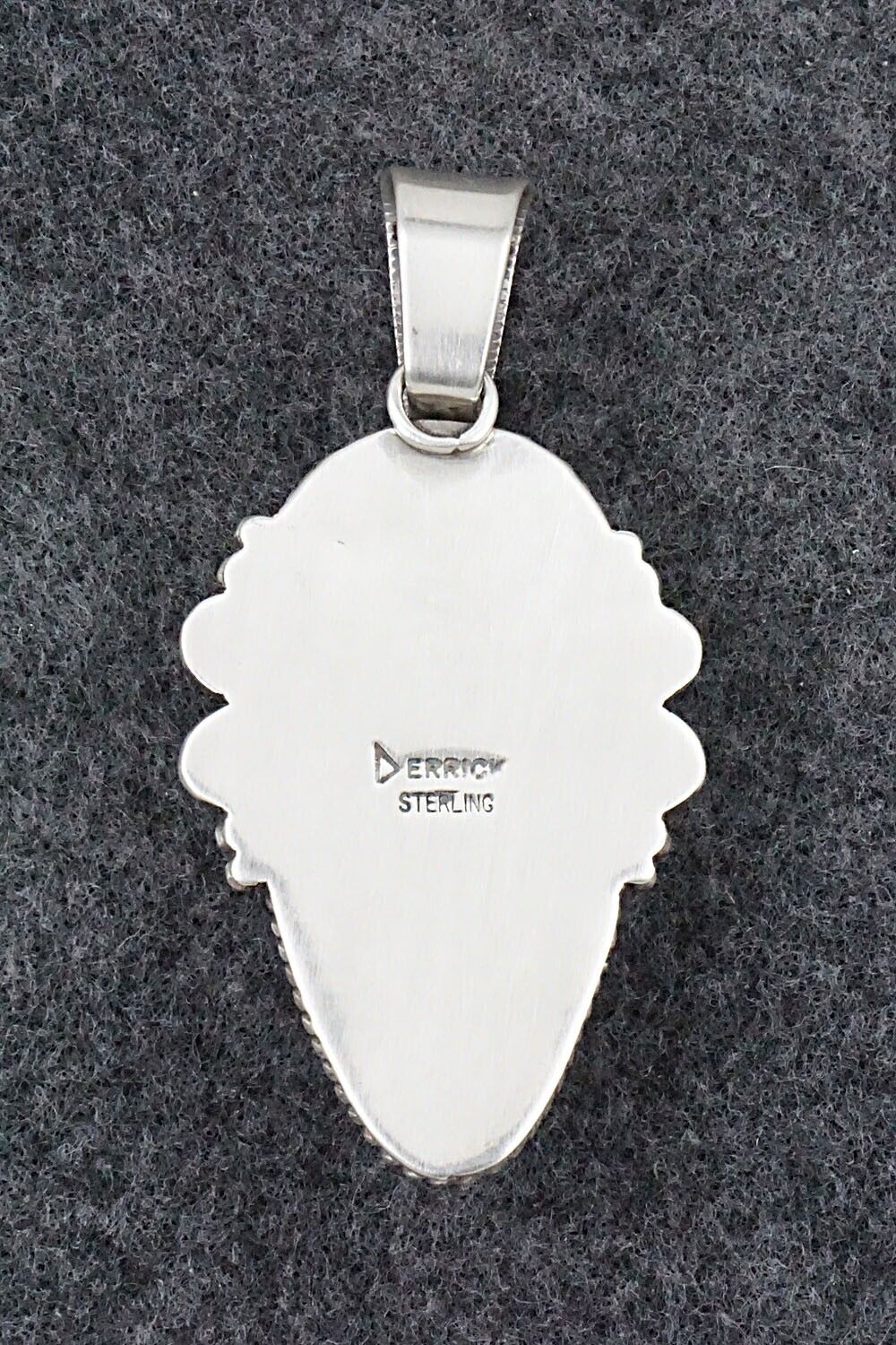 Turquoise and Sterling Silver Pendant - Derrick Gordon