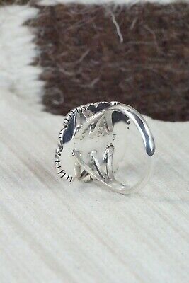 Spiny Oyster and Sterling Silver Ring - Andrew Vandever - Size 8.75