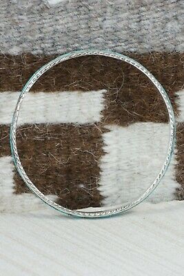 Turquoise & Sterling Silver Bangle- Jessica Chavez