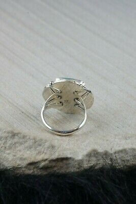 Navajo Turquoise and Sterling Silver Ring - Sadie Jim - Size 9.5 - High Lonesome Trading