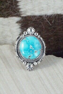 Turquoise & Sterling Silver Ring - Daniel Benally - Size 10