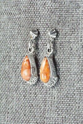 Spiny Oyster & Sterling Silver Earrings - Judy Largo