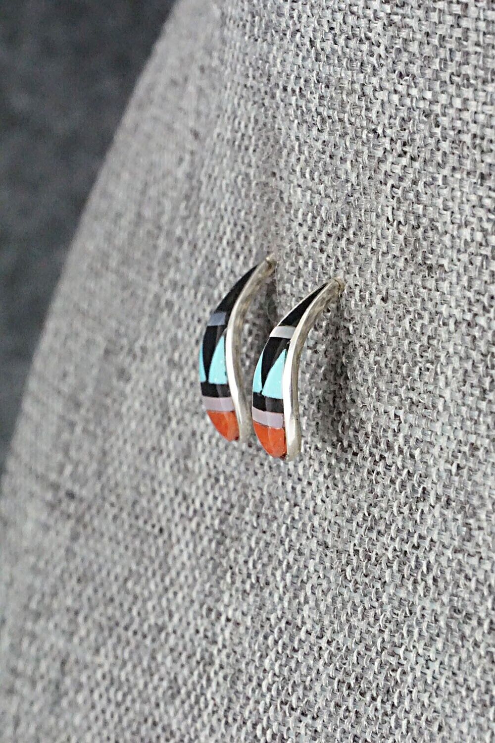 Multi Stone & Sterling Silver Earrings - Bernadette Boone