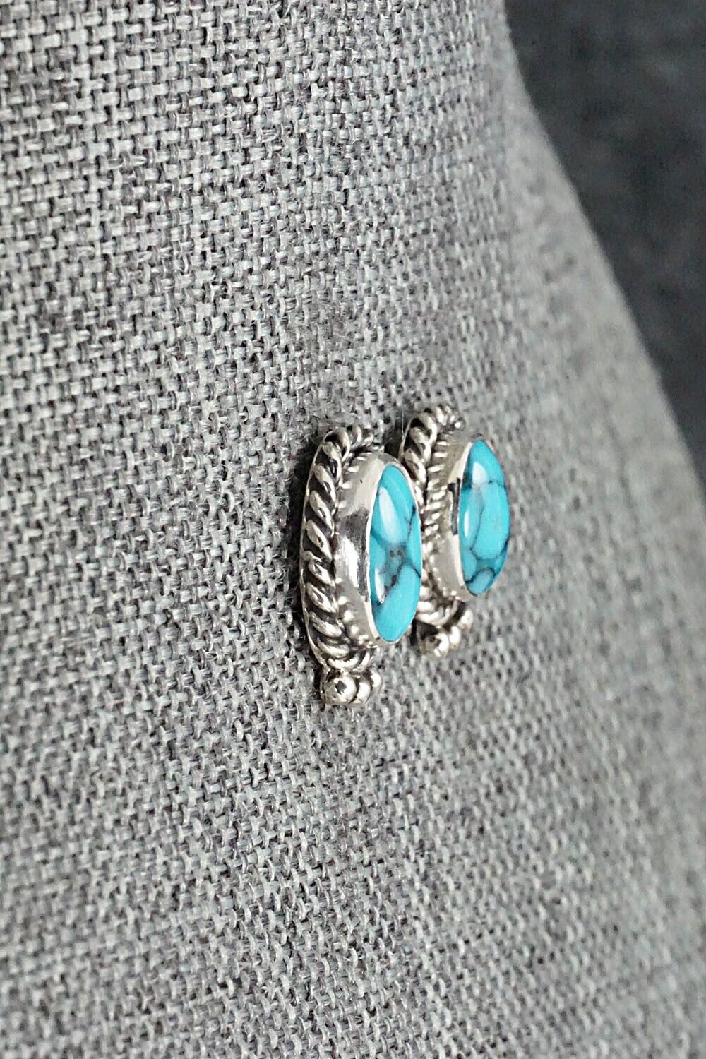Turquoise & Sterling Silver Earrings - Jan Mariano