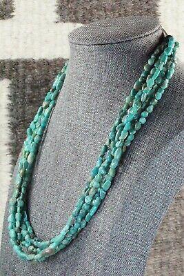 Turquoise & Sterling Silver Necklace - Navajo - High Lonesome Trading